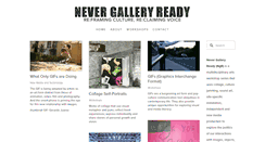 Desktop Screenshot of nevergalleryready.com